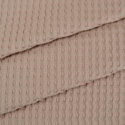Takoy Pamut darázsszövet/ Waffle (gofri) anyag bambusszal bézs színű