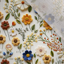 Takoy Pelenka bambusz muszlin Takoy hímzés utánzat világos 6