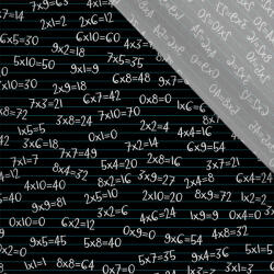 Takoy Funkcionális jersey anyag pólóra 210g kis szorzótábla fekete alapon