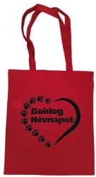  Boldog Névnapot-piros vászontáska (NV01)