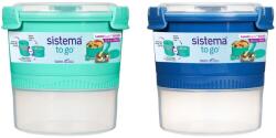Sistema To Go Ételtároló Doboz Tállal És Villával 965 Ml, Vegyes Színek