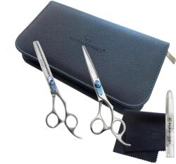Olivia Garden Set Foarfeci Profesionale Premium Olivia Garden Xtreme - Tuns + Filat - Performanta de Top pentru Stilisti Exigenti