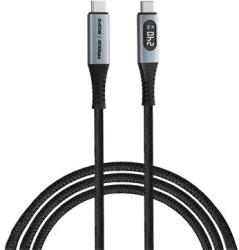 Verbatim USB kábel, USB-C - USB-C, 1, 2 m, 240W, teljesítménykijelzővel, VERBATIM (KV31849) - irodasziget