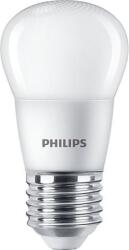 Philips LED izzó, E27, kisgömb, P45, 5W, 470lm, 2700K, PHILIPS CorePro (PLED53) - irodasziget