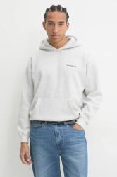 Abercrombie & Fitch felső szürke, férfi, melange, kapucnis, KI122-4366 - szürke XXL