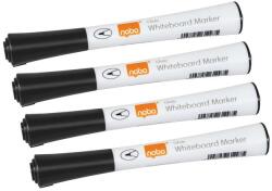 Nobo Táblamarker, kúpos hegyű, 1 mm, NOBO Glide, fekete (VN5392) - irodasziget
