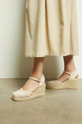 Medicine espadrilles bézs, női, éksarkú - bézs Női 40
