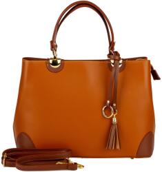 Olasz Bőrtáska Barna-Cognac (it5239-4-barna-co.)