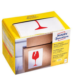 Avery piktogram Törékeny, óvatosan kezelendő! 74x100mm (7251)