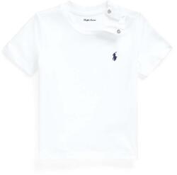 Ralph Lauren baba pamut póló fehér, sima, 320832904033 - fehér 75-79