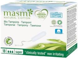 MasMI, Bumbac natural, Super, Tampoane igienice, 18 bucăți
