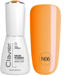 Clavier Luxury Neon Rubber Base Colour N06 Orange Rainbow, 10ml