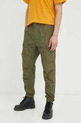 G-Star RAW pamut nadrág zöld, egyenes - zöld 33