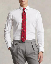 Ralph Lauren Cu mânecă lungă Bumbac Cămașă în Linie ingusta White 712827064002 (712827064002)