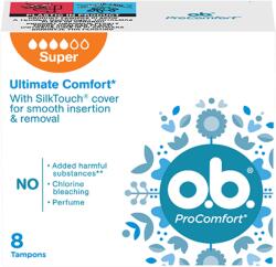 O. B. ProComfort, tampoane igienice, Super, 8 buc