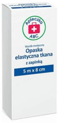 Bandă elastică țesută ABC trusă de prim ajutor, 5m x 8 cm + 1 încuietoare, 1 buc