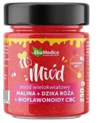 Miere multiflorală zmeură + măceșe + bioflavonoide CBC, 250g