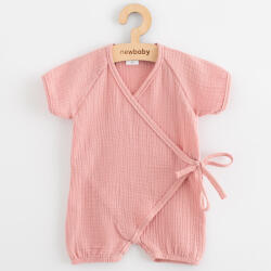 NEW BABY Baba nyári muszlin kezeslábas New Baby pink - babacokmok - 5 990 Ft