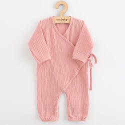 NEW BABY Baba muszlin kezeslábas New Baby pink - babacokmok - 6 490 Ft