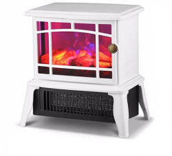 Flippy Semineu electric Flippy, 1500W, cu efect de flacara, 25 x 16 x 25 cm, Alb (teo-122835)