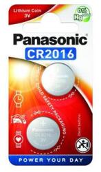 Panasonic CR2016 3V lítium gombelem 2db/csomag (CR2016L-2BP-PAN) - kontaktor
