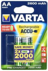 VARTA Elem tölthető akku AA ceruza 2600 mAH Power 2 db/csomag, Varta (05716101402) - irodaitermekek