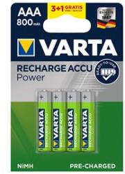 VARTA AAA 800mAh NiMh 3+1 db/bliszter AAA 800mAh 3+1 Újratölthető akku (56703101494) (56703101494)