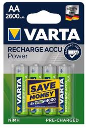 VARTA Akkumulátor ceruza VARTA Recharge Accu Power AA 4x2600 mAh (5716101404) - vectraline