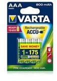 VARTA Ready To Use 1.2V AAA Ni-Mh 800 mAh akku 4db (R2U) (56703)