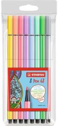 STABILO Pen 68 pasztell 8db-os vegyes színű filctoll készlet (68/8-01) (68/8-01)