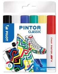 Pilot Pintor M Dekormarker Készlet - 1, 4 mm, 6 Különböző Klasszikus Szín (PIN-NORM-S6-M)