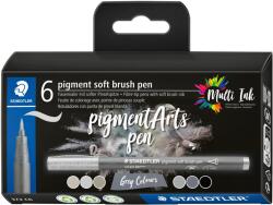 STAEDTLER 371 Brush marker Grey, 6 db (372 C6)