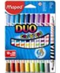 Maped Filctoll készlet, kimosható, MAPED "Color`Peps Duo", 20 különböző szín (ima847010) - irodaszer