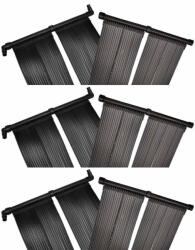 vidaXL 6 db napelemes medencefűtő panel 80 x 620 cm (VD3079660)