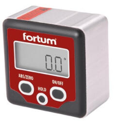 Fortum 4780200 digitális szögmérő, mérési tartomány: ±180° (0°-360°), pontoság: ±0, 1°, felbontás: 0, 1° FORTUM (4780200)