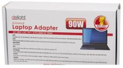Delight Univerzális laptop/notebook töltő adapter tápkábellel (55366) - oneclick