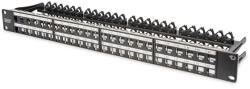 ASSMANN 48port 19" 1U fekete moduláris üres patch panel