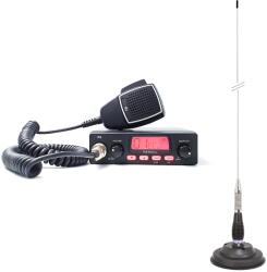TTi Pachet statie radio CB TTi TCB-550 EVO, VOX, Scan, ecran multicolor, 12-24V si antena PNI ML100 cu magnet, 100 cm, 26-30MHz, 250 (TTI-PACK59) Statii radio
