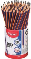 Maped Grafitceruza, ceruzatartó, HB, háromszögletű, MAPED "Black`Peps Navy" - 72db (IMA850859)