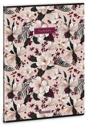 Ars Una kockás füzet A4 - Flowery Pink (53123756)