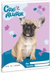 Ars Una Füzet vonalas ARS UNA A/5 32 lapos 16-32 2. osztályos Cuki-Francia bulldog 53594266 (53594266)