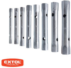 Extol Prémium 8816370 csőkulcs készlet, 10db (8 csőkulcs+2 hajtóvas), CrV. 6-22mm (8816370)