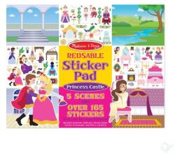 Melissa & Doug Kreatív játék, Újrahasználható matrica készlet, hercegnő