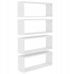 Kocka fali polc, 4 db, fehér, 60x15x23 (8720286595527)