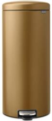 Brabantia NewIcon pedálos hulladékgyűjtő szagmentesen záródó Soft-Close fedél, műanyag tartály, 30L - G méret, acél, meleg tónusú sárgaréz - 238581 (BR238581)