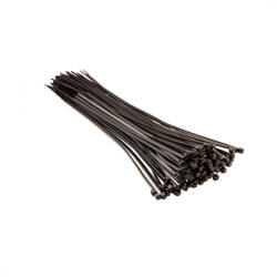 TOP TOOLS KÁBELKÖTEGELŐ, gyorskötöző, 2.5X300mm 100 db. FEKETE (44E960)