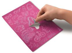 Maped Képkarcoló matricás készlet, MAPED CREATIV Barbie Scratching