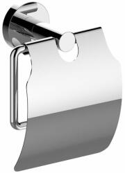 SAPHO XR732 X-Round WC-papír tartó fedővel, ezüst