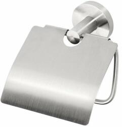 SAPHO XS701 X-Steel WC-papír tartó fedővel, csiszolt rozsdamentes acél