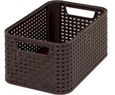 Keter Style "S" méretű rattan kosár 6L sötétbarna (205824) (205824)